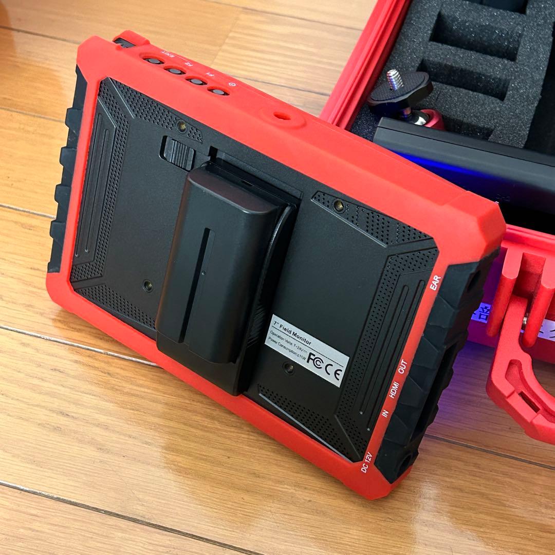 TARION X7s 7インチ 4k ビデオカメラモニター バッテリー ケース付