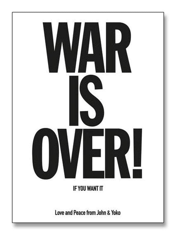 額装品/War is Over/オノ ヨーコ/展示会限定