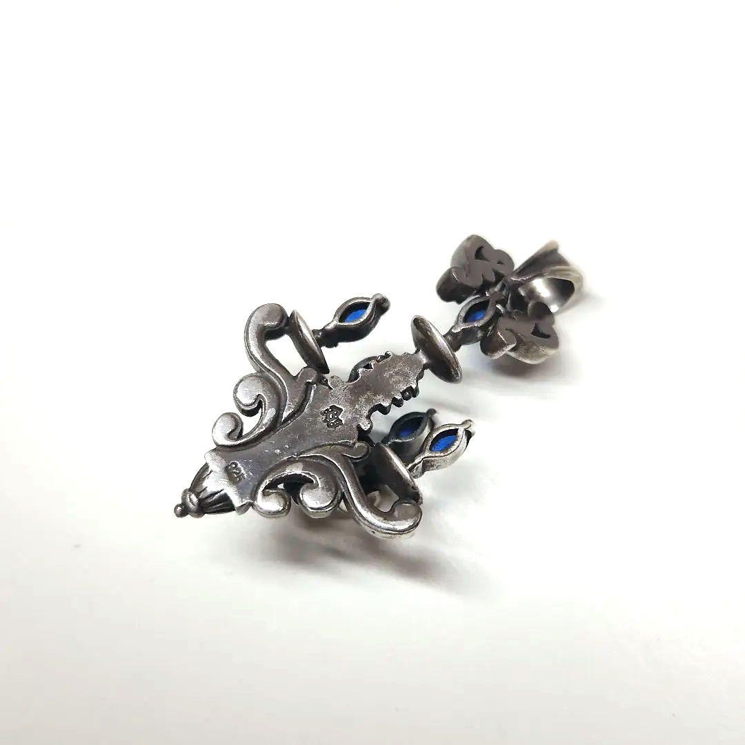 BLESS ブレス 青石 シャンデリア ネックレス ペンダント シルバー925