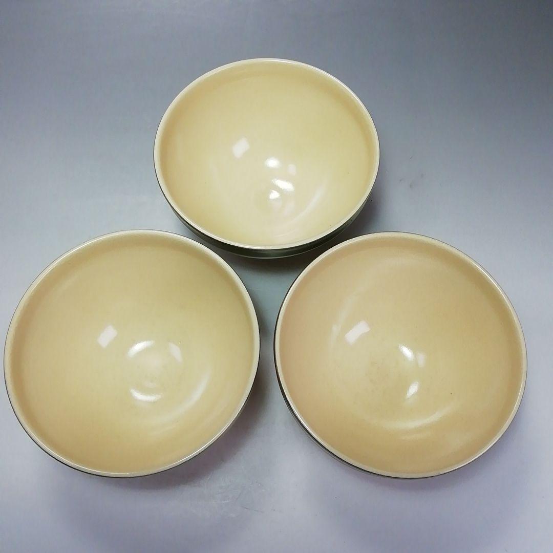 Ｓ６２０　茶碗　九客『仁清　天目型青地金刷毛目紋　数茶碗』『瑞雲窯　前田宝泉造』