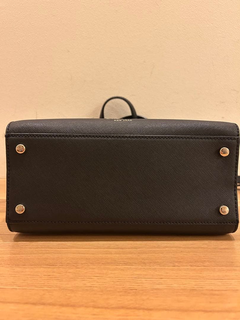 ケイトスペード　猫 ネコ 2way ショルダーバッグ 黒 ブラック