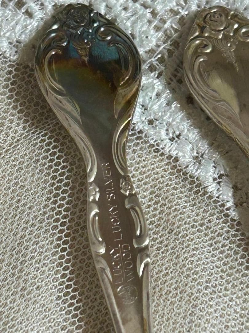 新年セール！ラッキーウッド　ラッキーシルバー　スプーン 6本セット カトラリー