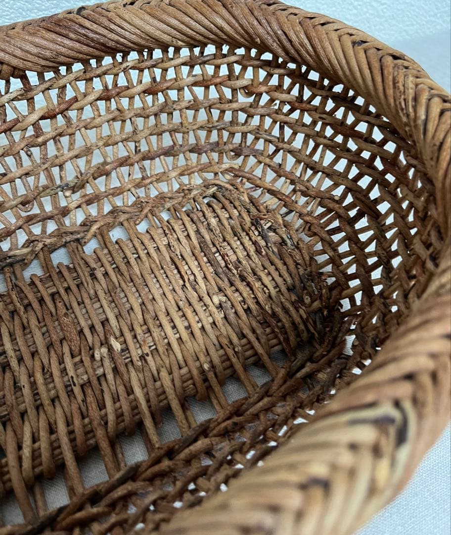 あけび かご　楕円　黄色い鳥器店