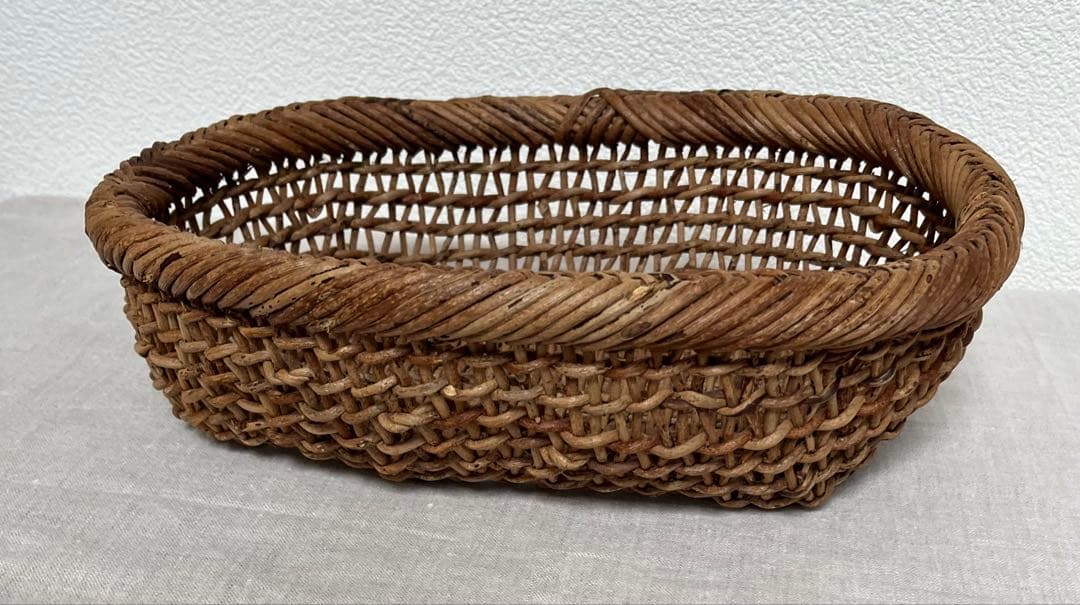 あけび かご　楕円　黄色い鳥器店