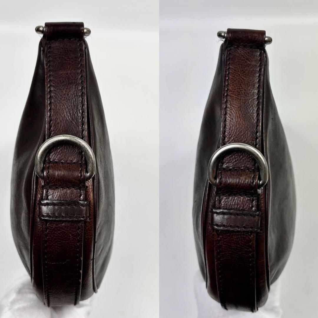 専用イヴサンローラン　モンバサ　ワンショルダーバッグ　レザー　茶色　y2k