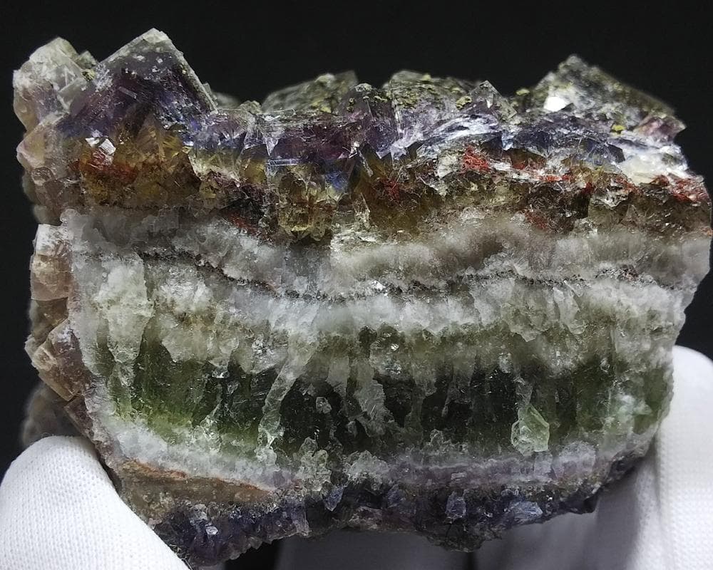 284 マルチカラー フローライト＆キャルコパイライト ドイツ産