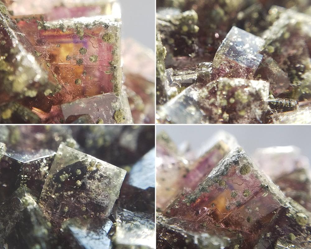 284 マルチカラー フローライト＆キャルコパイライト ドイツ産