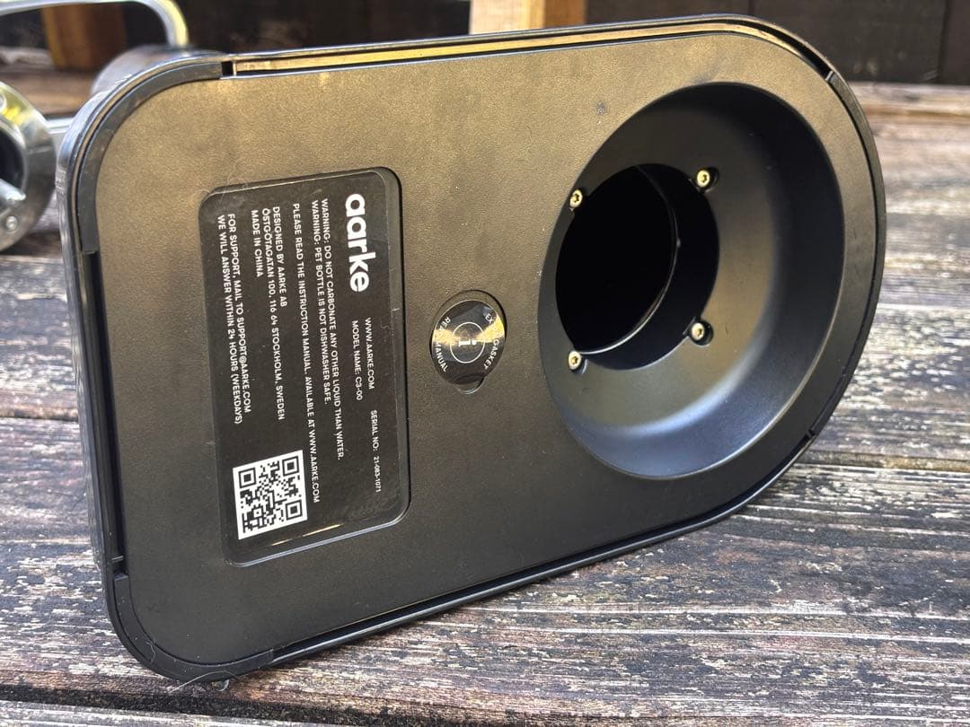 aarke カーボネーター3 スチールシルバー ガスシリンダー２本付き