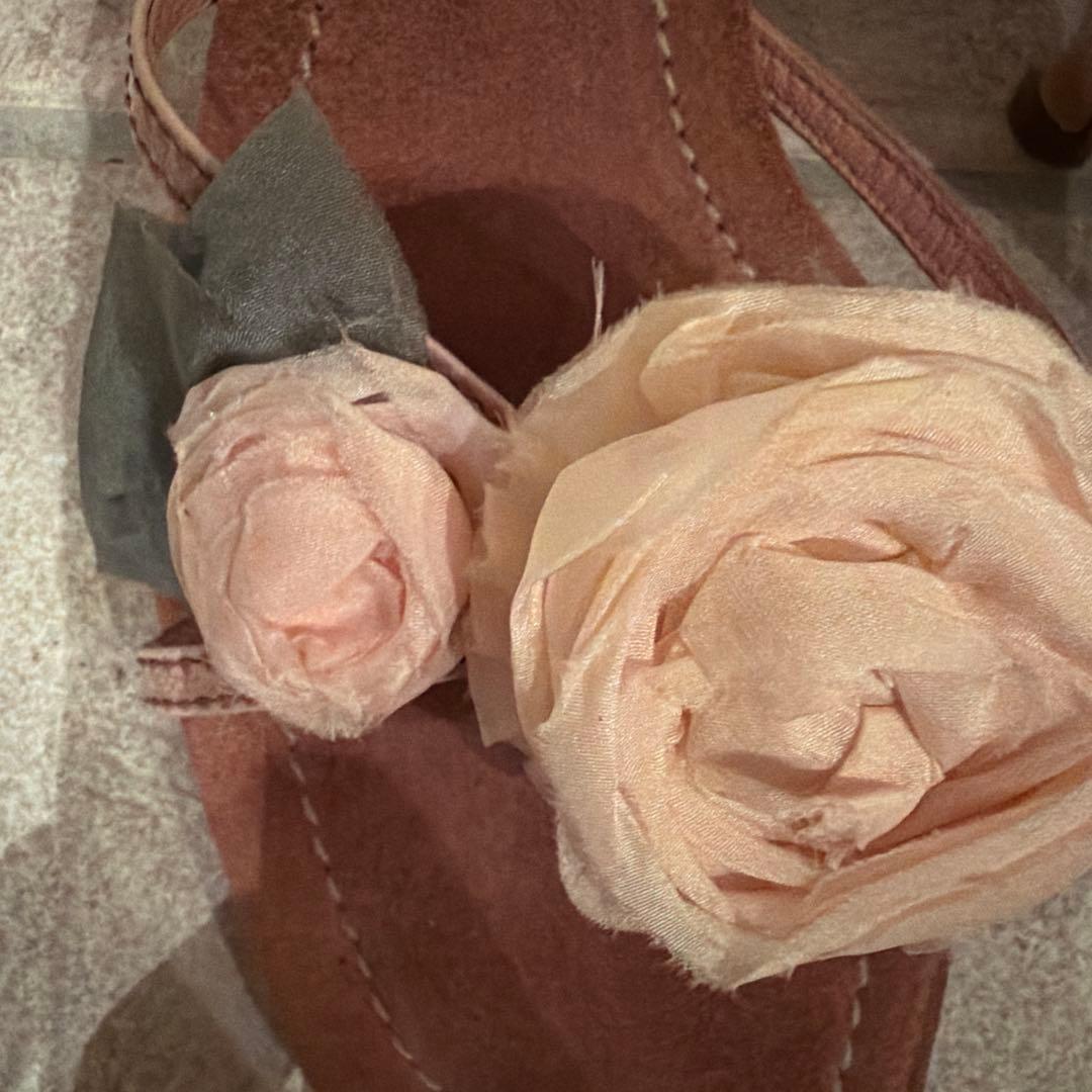 I*e様 Miu Miu フラワー装飾 ハイヒールサンダル