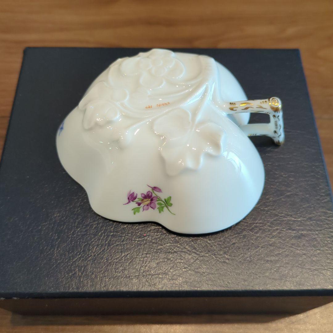 Meissen ハート型花柄磁器皿