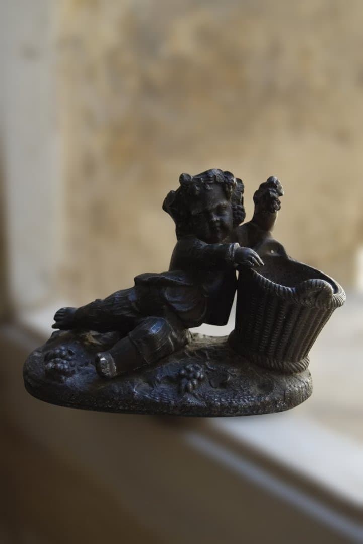 フランス19世紀　バッカス（葡萄の収獲の神様）のアンクリエ　美品　アンティーク