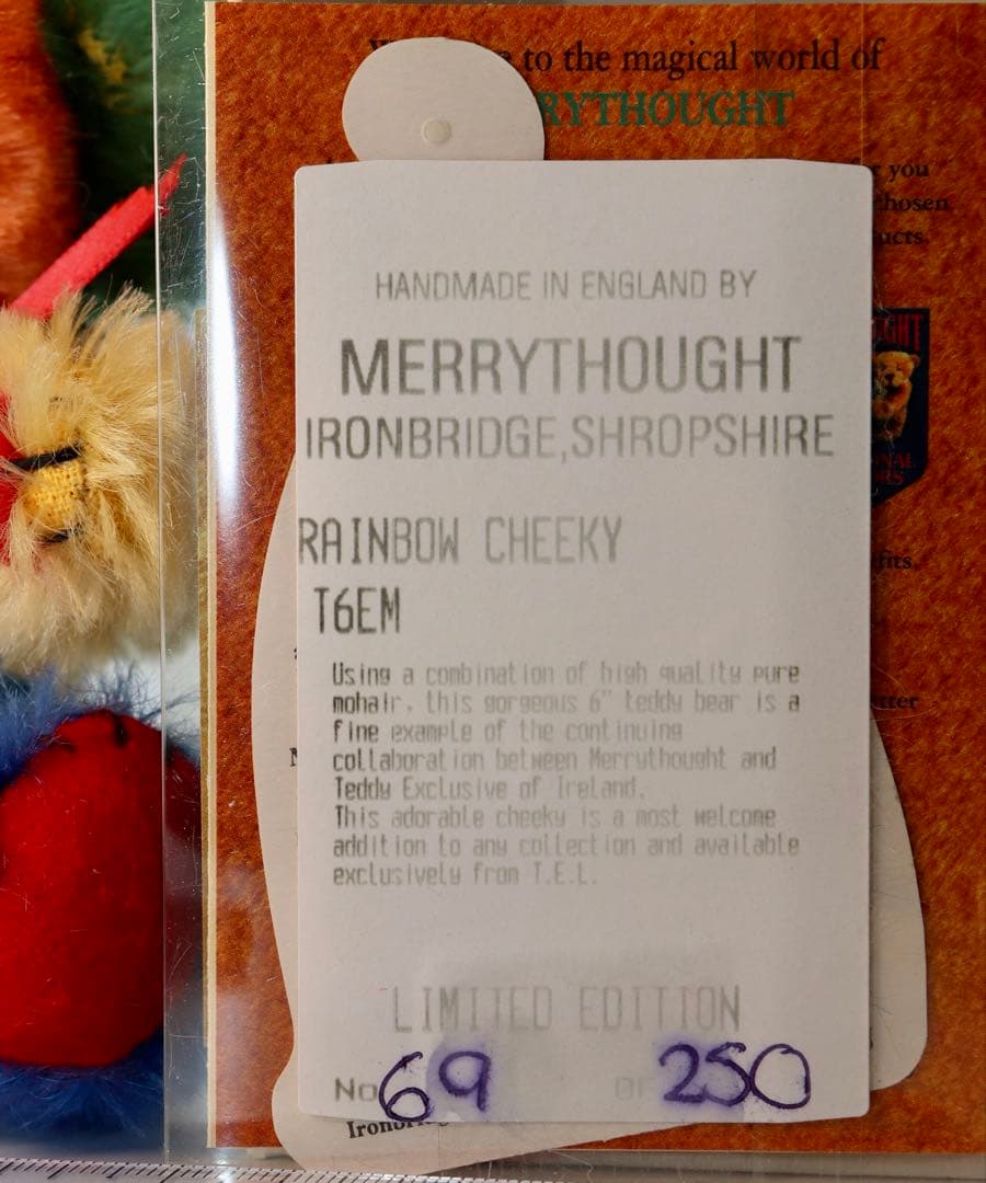 コレクション Merrythought Rainbow Cheeky 14cm