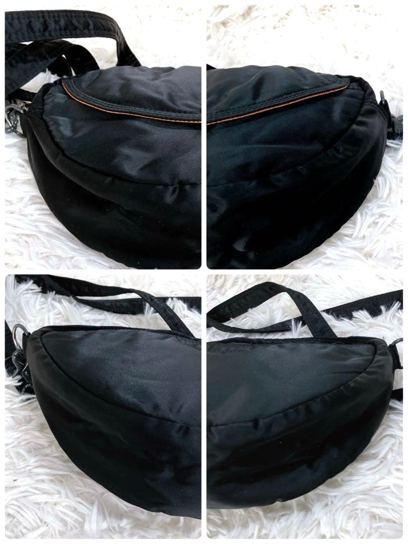 ✨美品 ポーター タンカー ショルダーバッグ ハーフムーン 舟形 オーバル