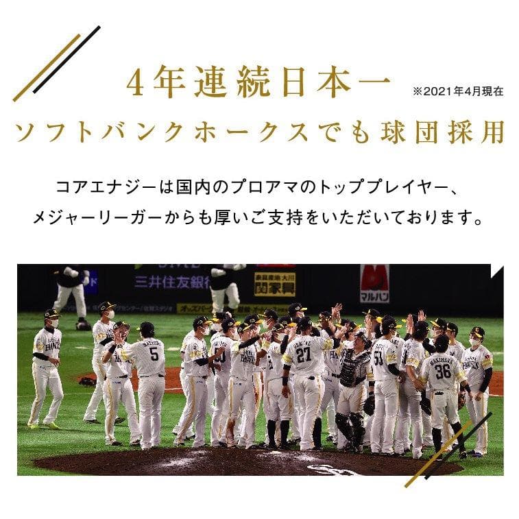 野球専用ベルト　コアエナジー 3　サイズ調整可能　ブラック /ゴールド　ベルト