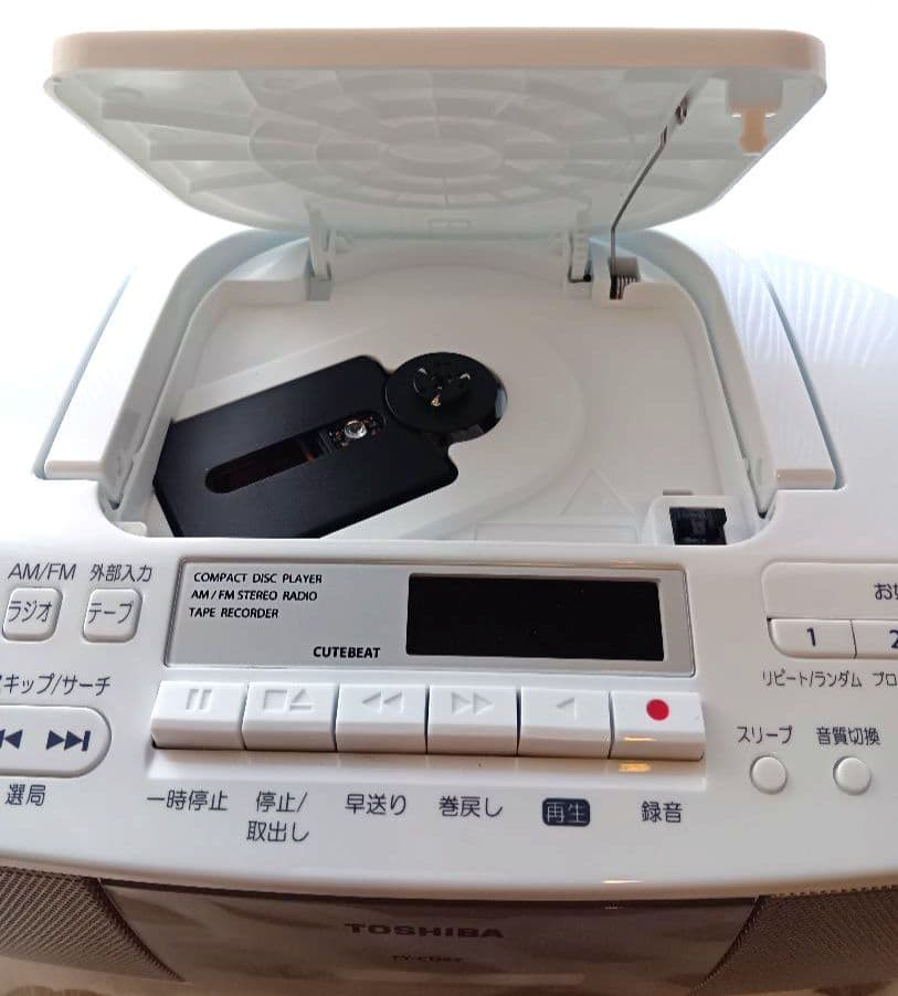 TOSHIBA ポータブルCD＆カセットプレーヤー TY-CDS7　2WAY電源