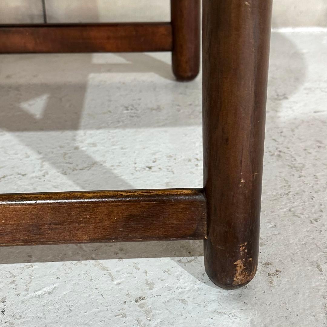 ✿70s✿ 昭和レトロ カリモク ヴィンテージチェア ファブリック 千鳥格子