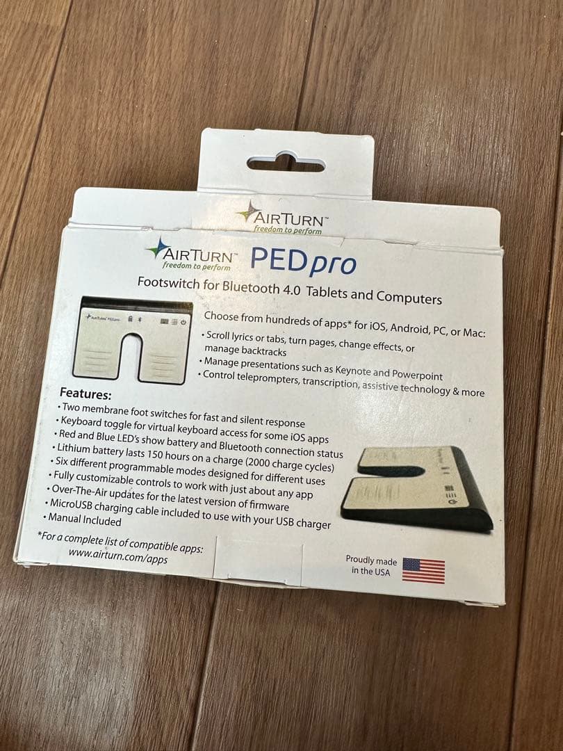 AirTurn PEDpro ハンドフリー譜めくり エアターン フットスイッチ