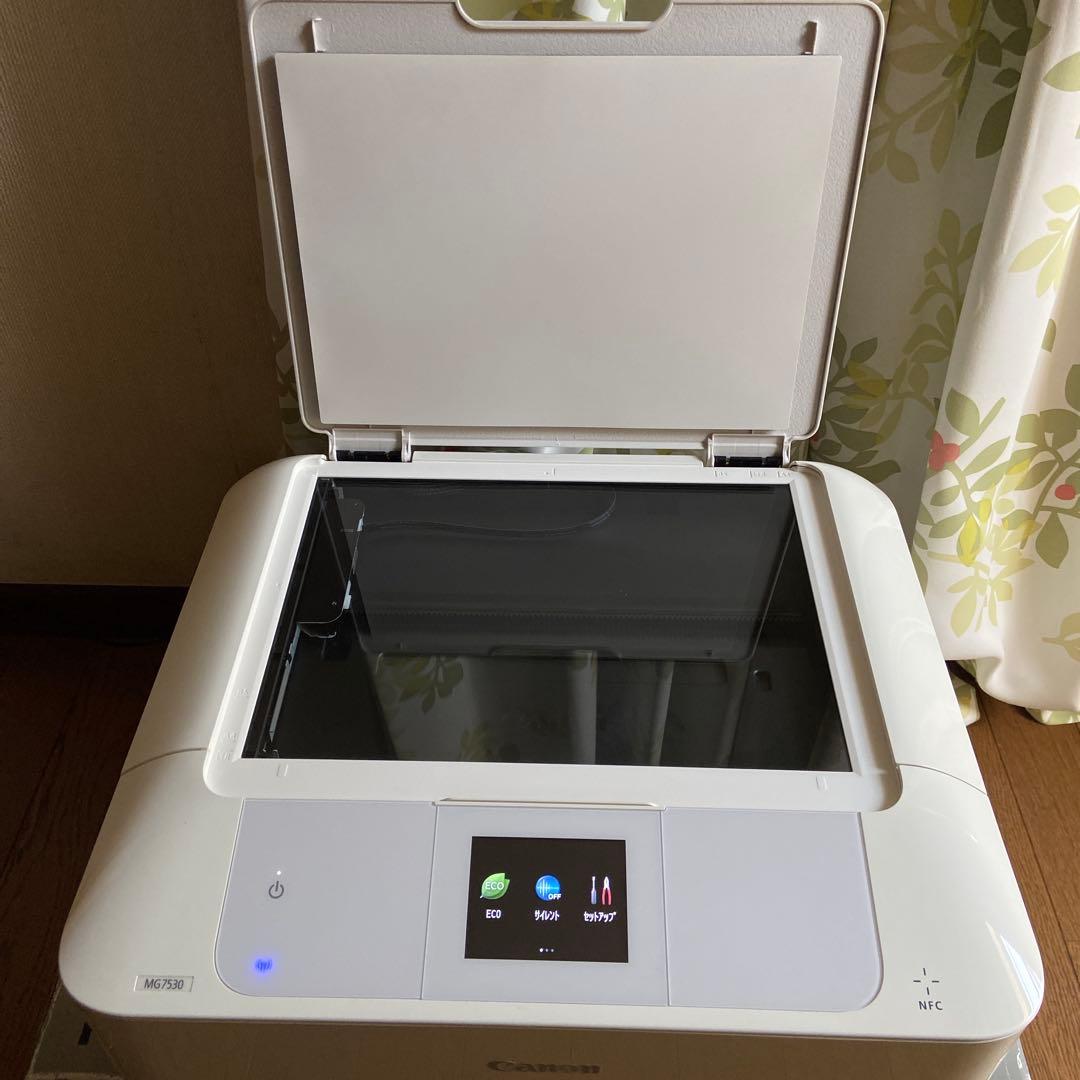CanonプリンターMG7530白色 印刷総数1301-1350 中古動作美品