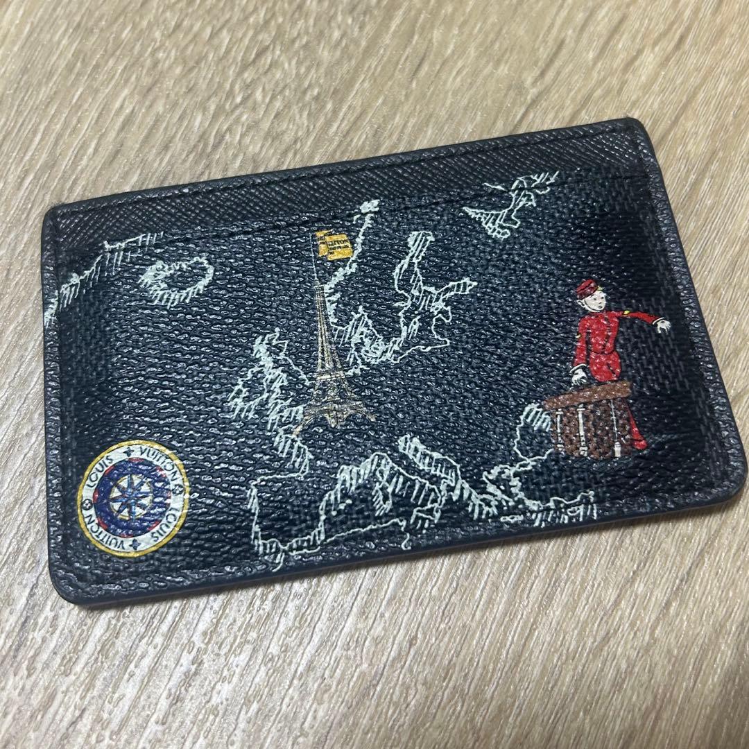 美品 ルイヴィトン ダミエグラフィット ポルトカルトサーンプル マップ カード