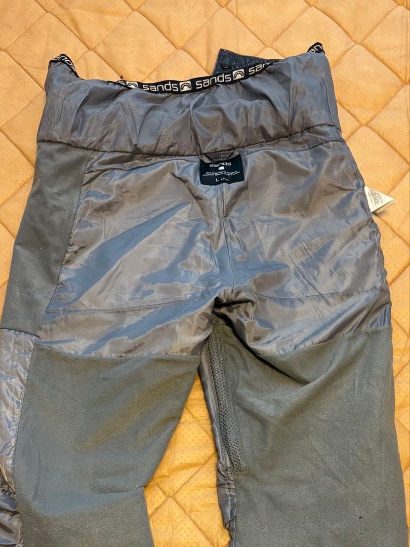 値下げ！sands 高級スノボパンツ　L デニム風