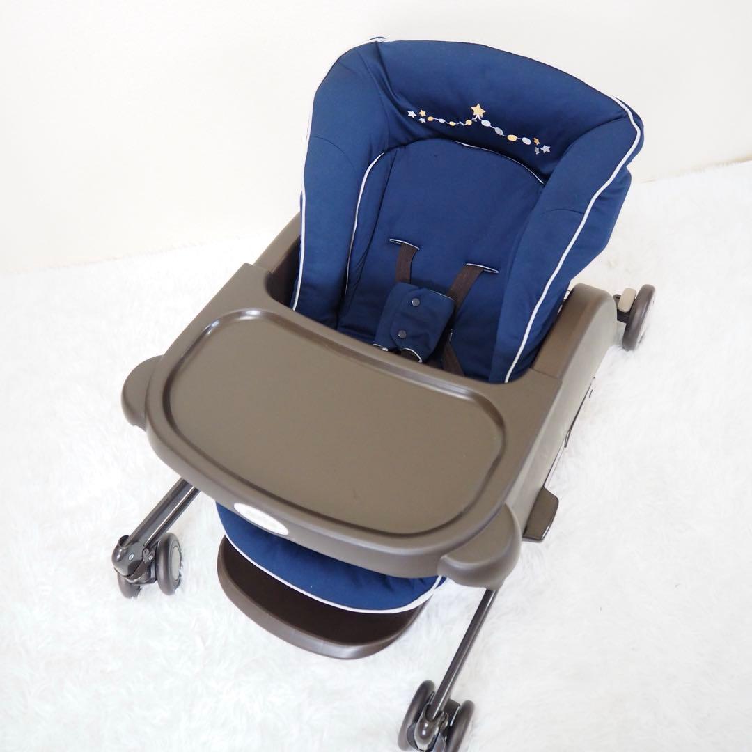 美品 アップリカ ユラリズム スマート ハイローチェア 新生児 ナイトスターズ