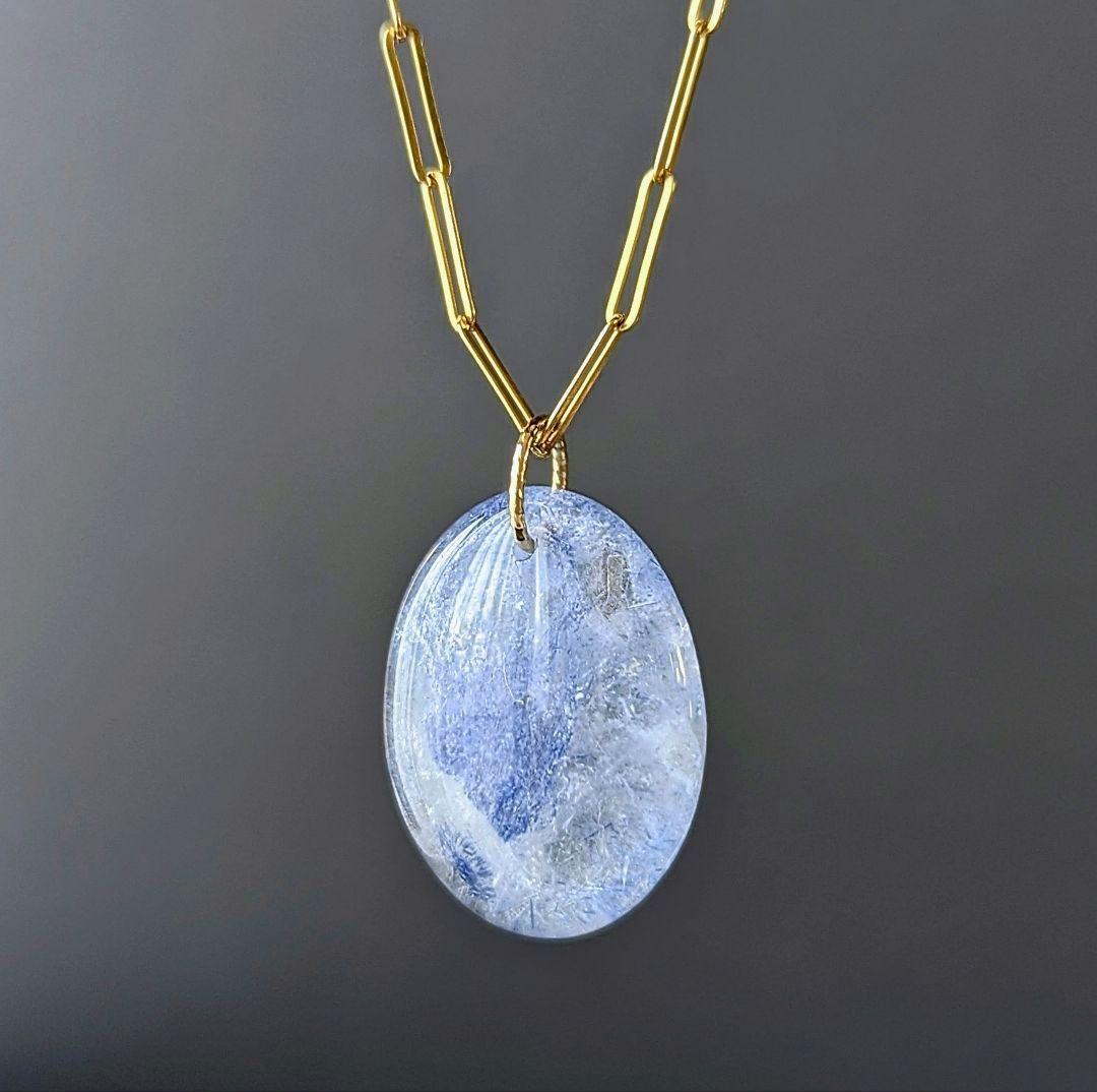 ♢miyumiyu♢K18 デュモルチェライトインクォーツ9.8ct