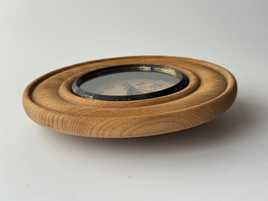 木製 円形 掛時計 古道具 アンティーク ヴィンテージ