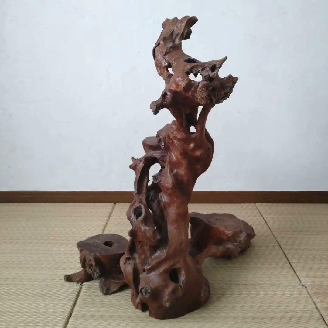 流木　花台　盆栽台　オブジェ
