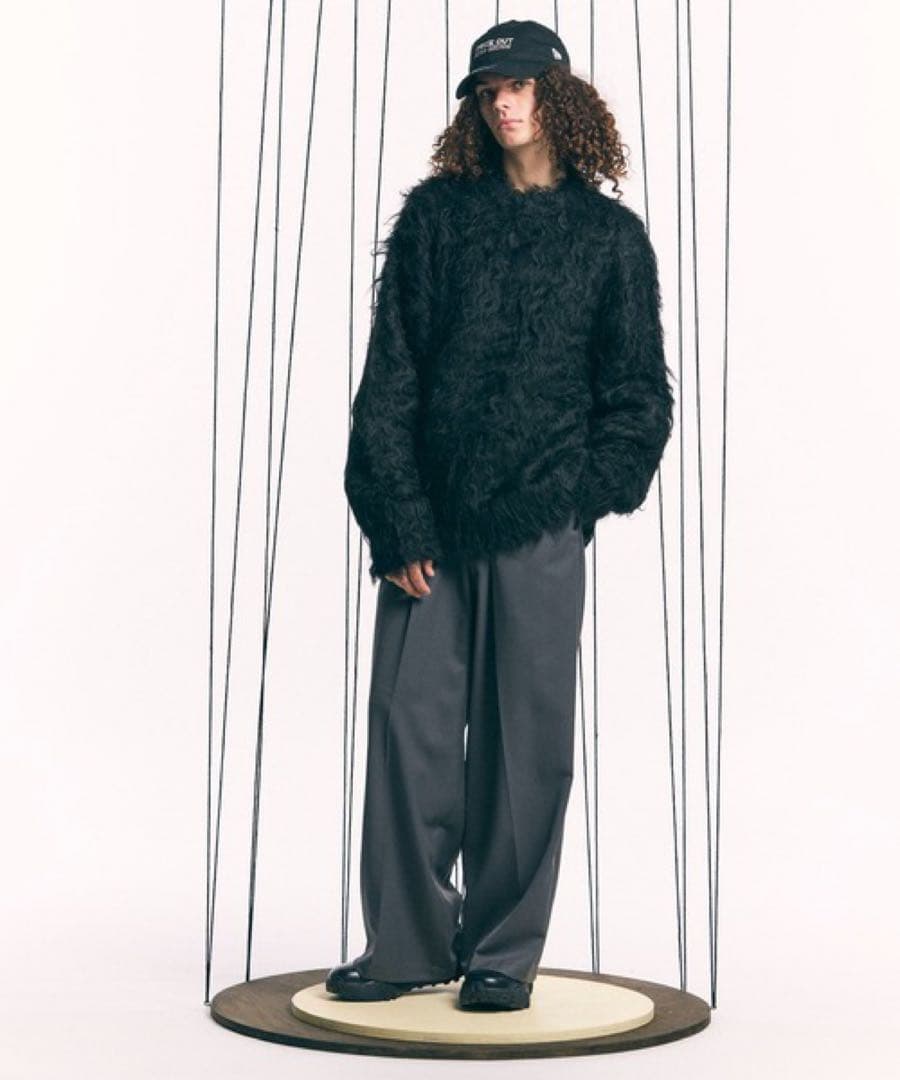 メンズウェア PrimeOver Shaggy Crew Neck Knit Pullover