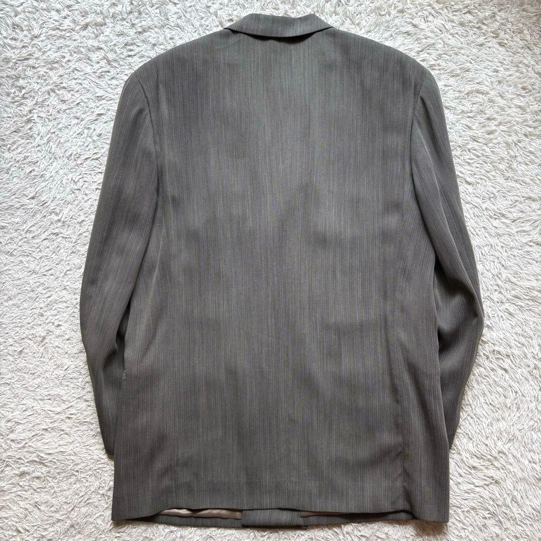 ★イタリア製★ エンポリオ アルマーニ ダブル ヘリンボーン 2プリーツ 灰色