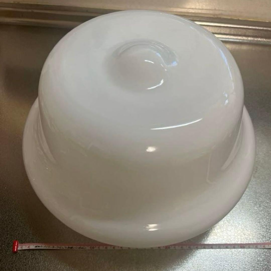 乳白ガラスランプシェード Φ30cm アンティーク風