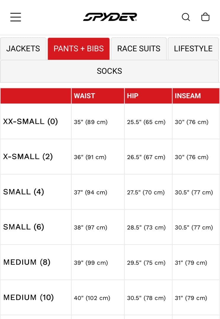 新品 Spyder WINTER PANTS スパイダー スキーウェア 4