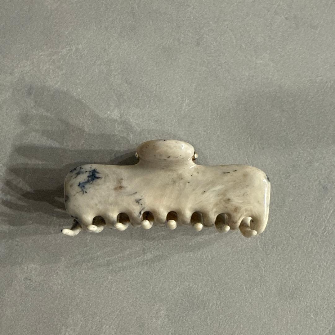 UNDO HAIRWARE ヘアクリップNo.4 4インチブラックマーブル