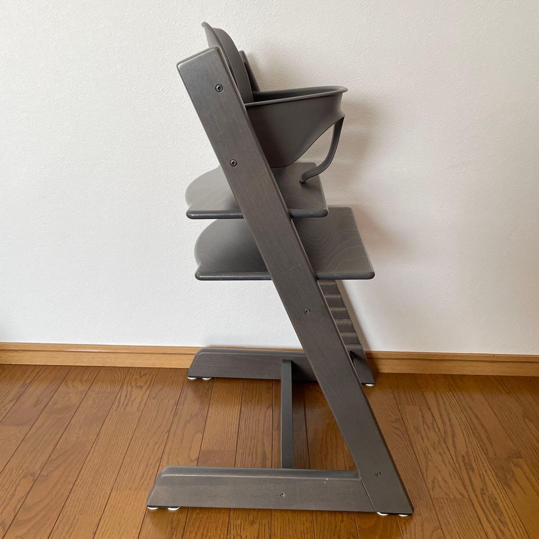 ストッケ　トリップ トラップ　ベビーチェア+ベビーセット　ヘイジーグレー