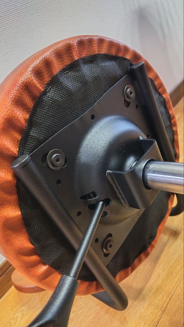 週末セール！限定カラー昇降式カウンターチェアタムチェア2脚セットキャメルブラウン