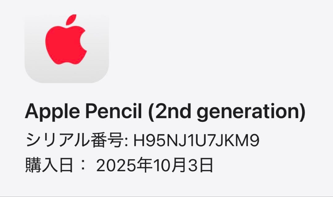 Apple Pencil (第2世代) 新品・未使用