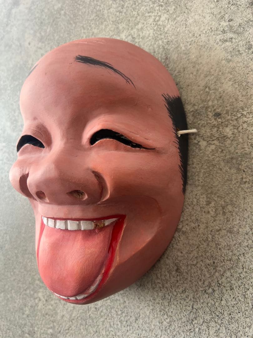 木彫のお面（笑面）⑦