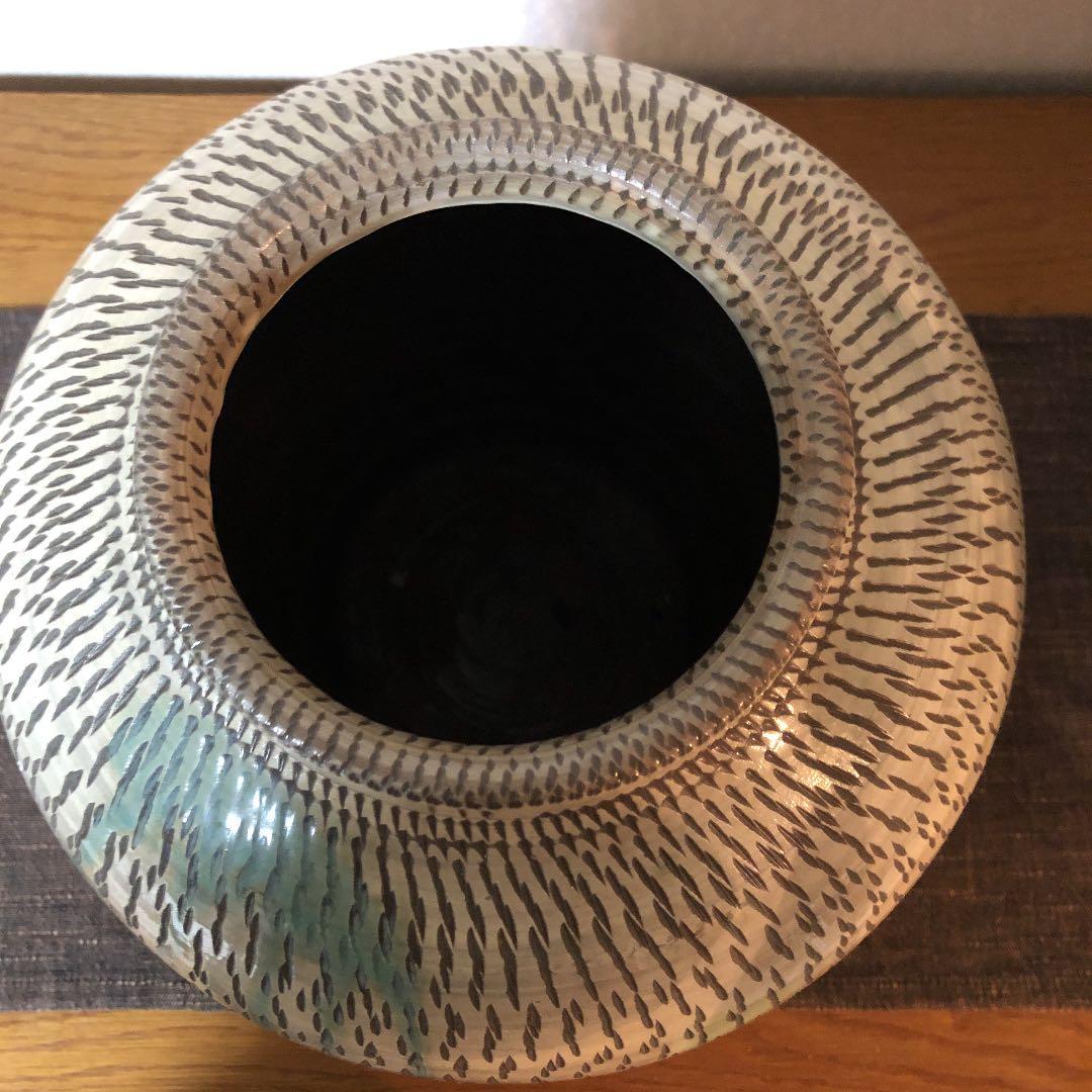 小鹿田焼　小石原焼　とびかんな　壺　お買い得