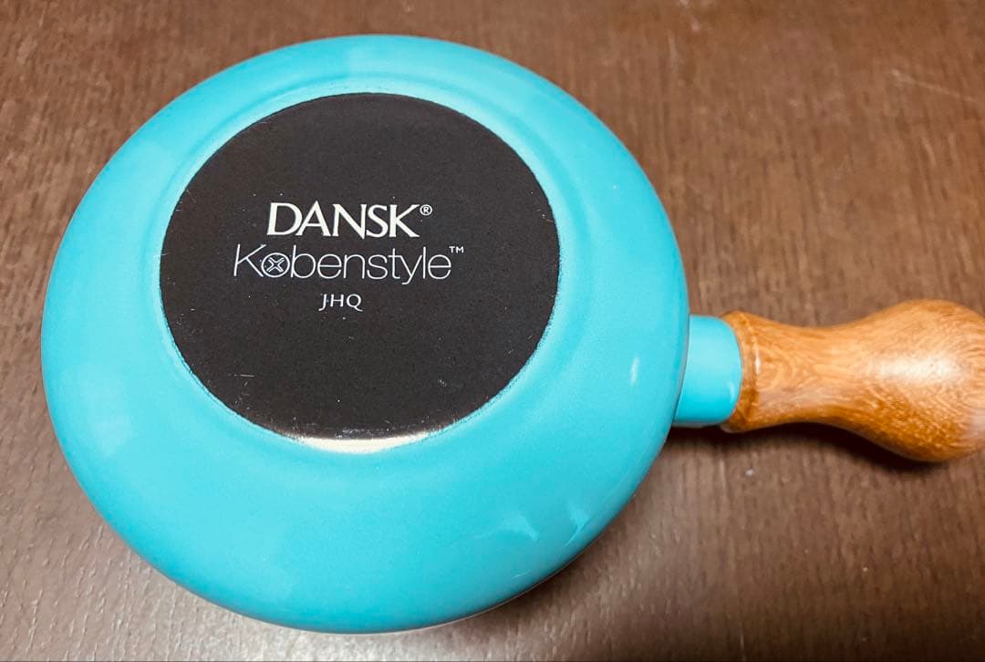 【訳あり未使用品】 希少 Dansk 廃盤 ターコイズ　バターウォーマー 片手鍋