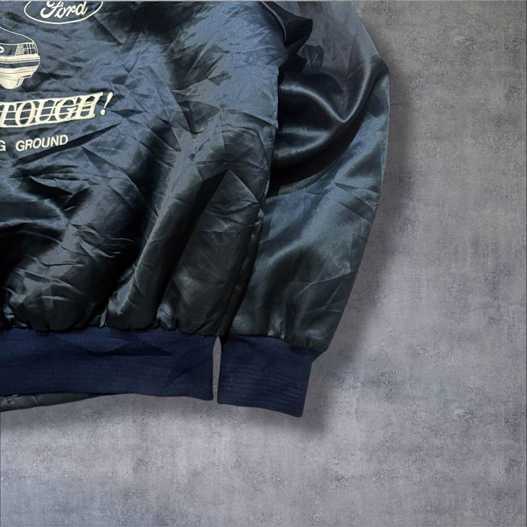 vintage USA製古着 FORD 両面プリント 企業ロゴ コーチジャケット