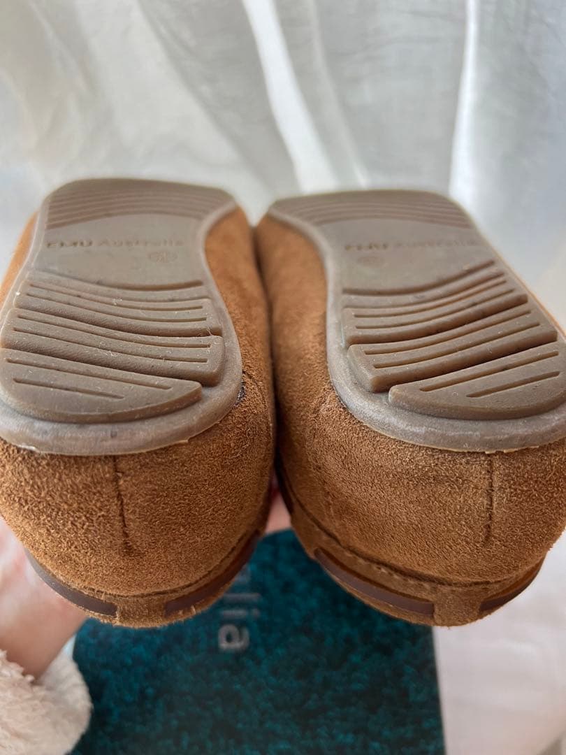 美品　EMU エミュー　モカシン　23㎝ ブーツ　ムートン