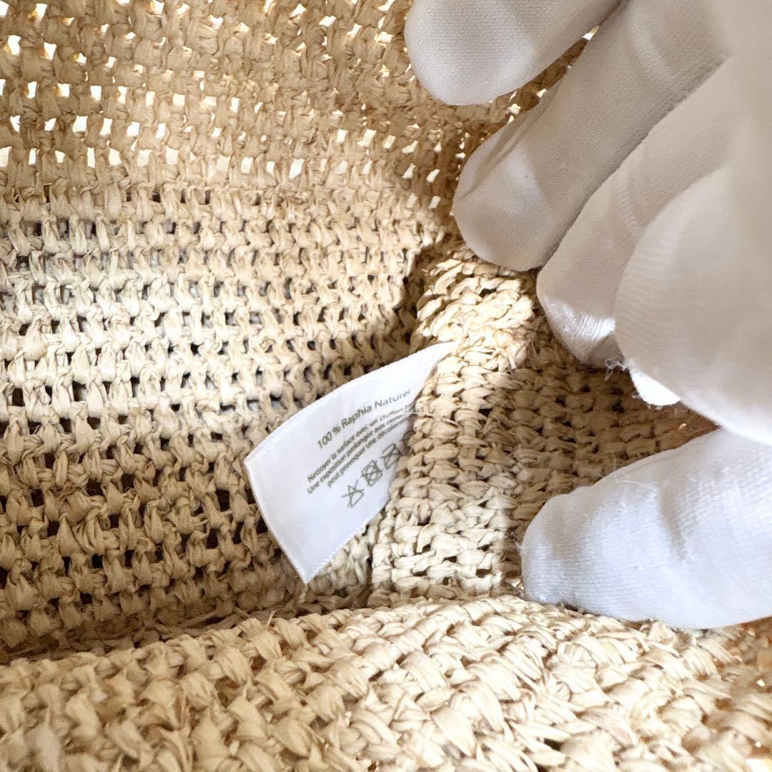 ☆美品☆HEIDI  ハイディクライン カゴバッグ ラフィア フリンジ