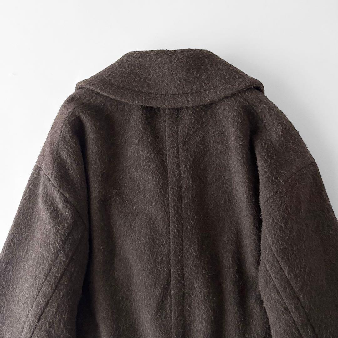 定価64,900円　デミルクスビームス　ナッピングウール　ダブルブレストコート