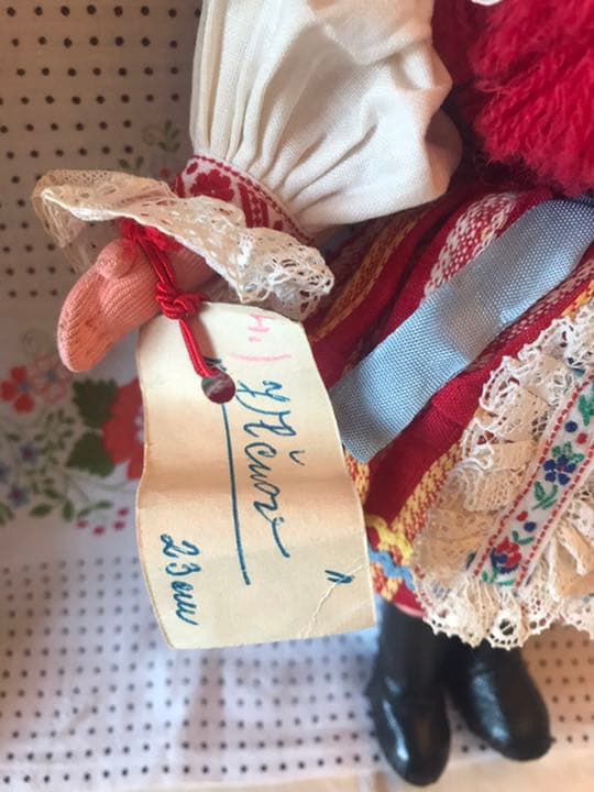 【超稀少！】チェコスロヴァキア製 モラヴィア民族衣装人形2体ペア デッドストック