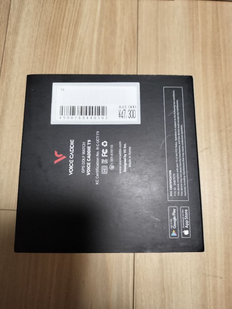 【新品未使用】ボイスキャディ GPSスマートゴルフウォッチ T9 ブラック