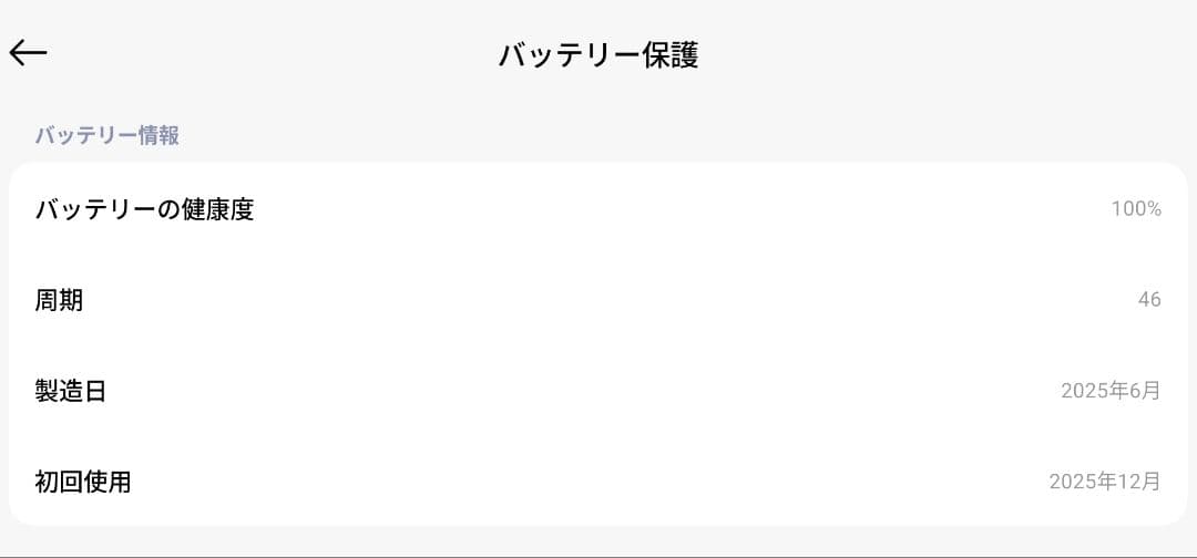 Xiaomi Pad 7 8GB+128GB バッテリー健康度100%