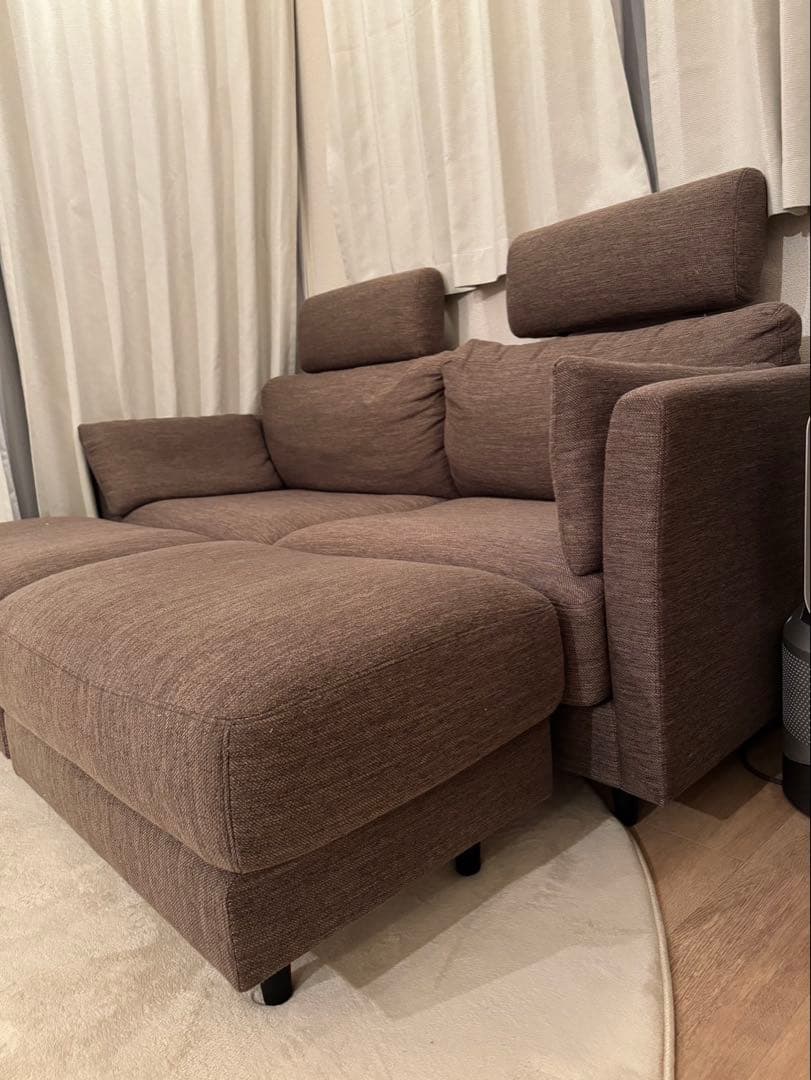 【定価25%オフ、美品】ニトリ 3人用布張りソファセットCA10DR-DMO