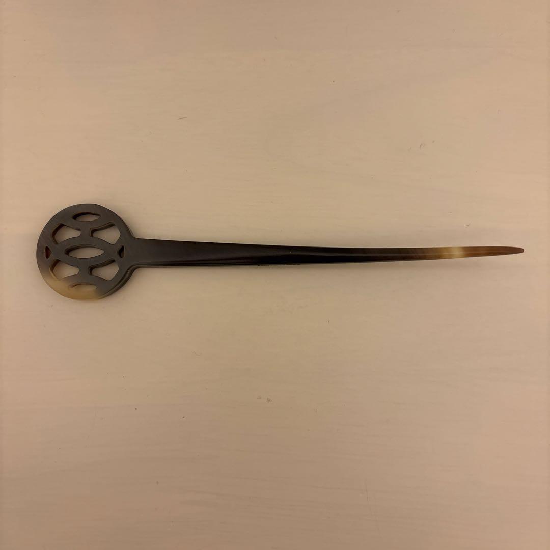 エルメス　ヘアアクセサリー　かんざし　正規店購入　バッファロー