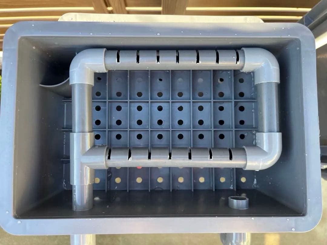 お任せ濾過材2段付き　池水槽用万能フィルター 万能濾過槽　外部式飼育濾過装置器