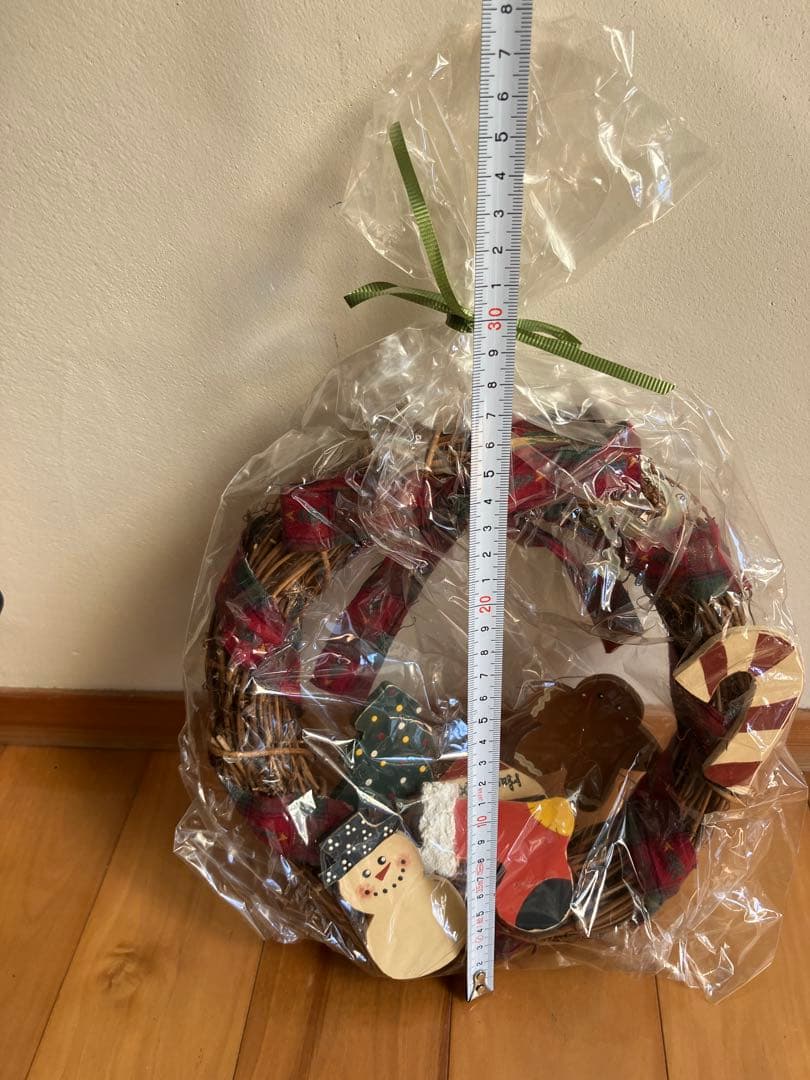 クリスマスリース&トールペイント飾り等5点
